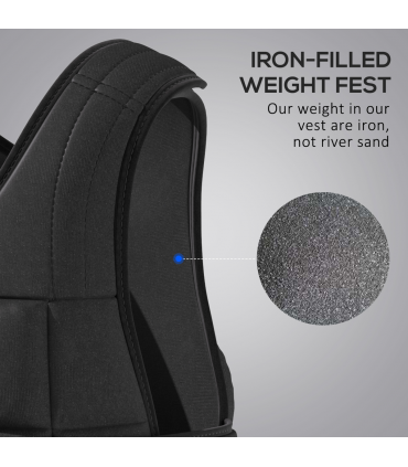 10KGS Adjustable Weight Vest Running Gym Training Weight Loss, Black