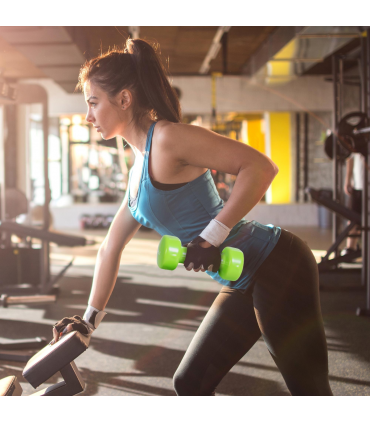 10kg Colourful Dumbbell Weights Set Home Exercising Toning w/ Case Gym HOMCOM