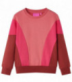 Kids' Sweatshirt Colour Block Pink and Henna 92