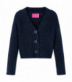 Kids' Cardigan Knitted Navy 128
