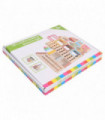 150 Piece Wooden Building Block Set Solid Pinewood Painted