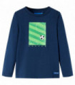 Kids' T-shirt with Long Sleeves Navy Blue 92