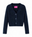 Kids' Cardigan Knitted Navy 140
