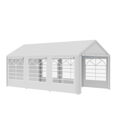 20 x 10  Car Tent Outdoor Car Canopy Shelter Water-Resistant Sidewall White