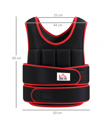 20KGS Adjustable Weight Vest Running Gym Training Weight Loss HOMCOM