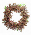55cm Artificial Hanging Black Berries Wreath