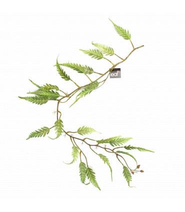 Artificial Hanging Trailing Fern Plant Green Large Leaf 125cm Pack of 6