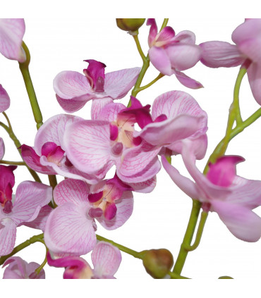 60cm Artificial Luxury Orchid - Triple Stem - Pink Realistic Plant