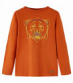 Kids' T-shirt with Long Sleeves Light Rust 92