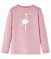 Kids' T-shirt with Long Sleeves Light Pink 104