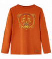 Kids' T-shirt with Long Sleeves Light Rust 104