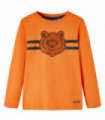Kids' T-shirt with Long Sleeves Dark Orange 104