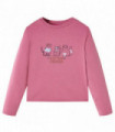 Kids' T-shirt with Long Sleeves Raspberry 128