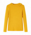 Kids' T-shirt with Long Sleeves Ochre 128