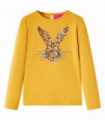 Kids' T-shirt with Long Sleeves Ochre 104