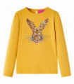 Kids' T-shirt with Long Sleeves Ochre 92