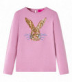 Kids' T-shirt with Long Sleeves Burnt Pink 116
