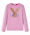Kids' T-shirt with Long Sleeves Burnt Pink 128