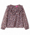 Kids' Shirt with Long Sleeves Dark Pink 128