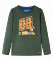 Kids' T-shirt with Long Sleeves Dark Green 104
