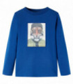 Kids' T-shirt with Long Sleeves Dark Blue 104