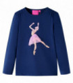 Kids' T-shirt with Long Sleeves Navy 104