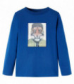 Kids' T-shirt with Long Sleeves Dark Blue 116