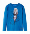 Kids' T-shirt with Long Sleeves Petrol 104