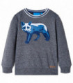 Kids' Sweatshirt Navy Melange 92