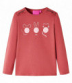 Kids' T-shirt with Long Sleeves Burnt Pink 116