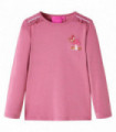 Kids' T-shirt with Long Sleeves Raspberry 92