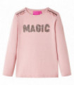Kids' T-shirt with Long Sleeves Light Pink 140