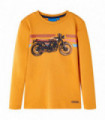 Kids' T-shirt with Long Sleeves Ochre 116