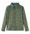 Kids' Shirt Khaki Melange 140