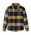 Kids' Plaid Shirt Yellow and Black 116