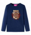 Kids' T-shirt with Long Sleeves Navy 92