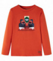 Kids' T-shirt with Long Sleeves Orange 140