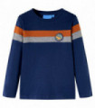 Kids' T-shirt with Long Sleeves Navy Blue 92