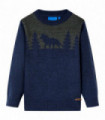 Kids' Sweater Knitted Navy 104
