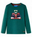 Kids' T-shirt with Long Sleeves Green 92