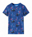 Kids' T-shirt Dark Blue Melange 140