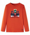 Kids' T-shirt with Long Sleeves Orange 128