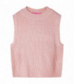 Kids' Sweater Vest Knitted Light Pink 104