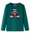Kids' T-shirt with Long Sleeves Green 140