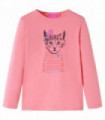 Kids' T-shirt with Long Sleeves Pink 92