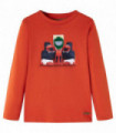 Kids' T-shirt with Long Sleeves Orange 116
