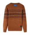 Kids' Sweater Knitted Cognac 128