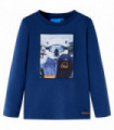 Kids' T-shirt with Long Sleeves Jeans Blue 104