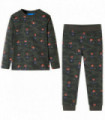 Kids' Pyjamas with Long Sleeves Khaki 128