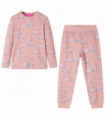 Kids' Pyjamas with Long Sleeves Light Pink 116